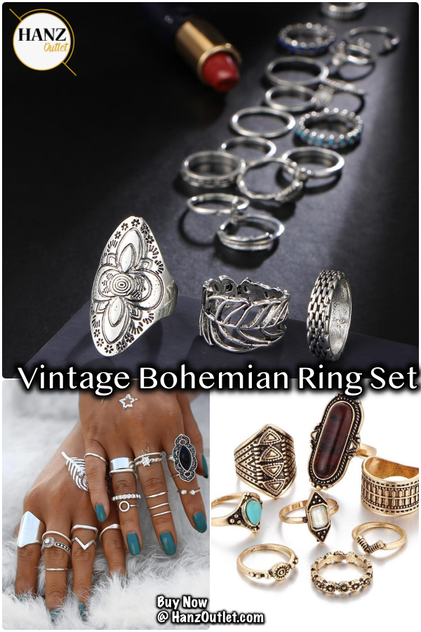 Vintage Bohemian Ring Set Punk Antique Silver Midi Rings for Women hanzoutlet.com/collections/92… #Vintage #VintageRing #RingSet #BohemianRing #VintageRingSet #AntiqueRingSet #MidiRings #Rings #WomenRings #WomenRingSet #jewellery #925jewellery #silverjewellery #hanzoutlet