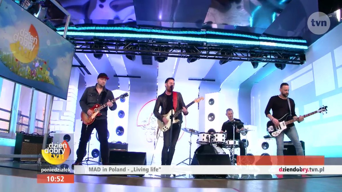 MADinPOLAND's tweet photo. We had a great time playing at Dzien dobry TVN Today https://t.co/ILBZCSEsAw