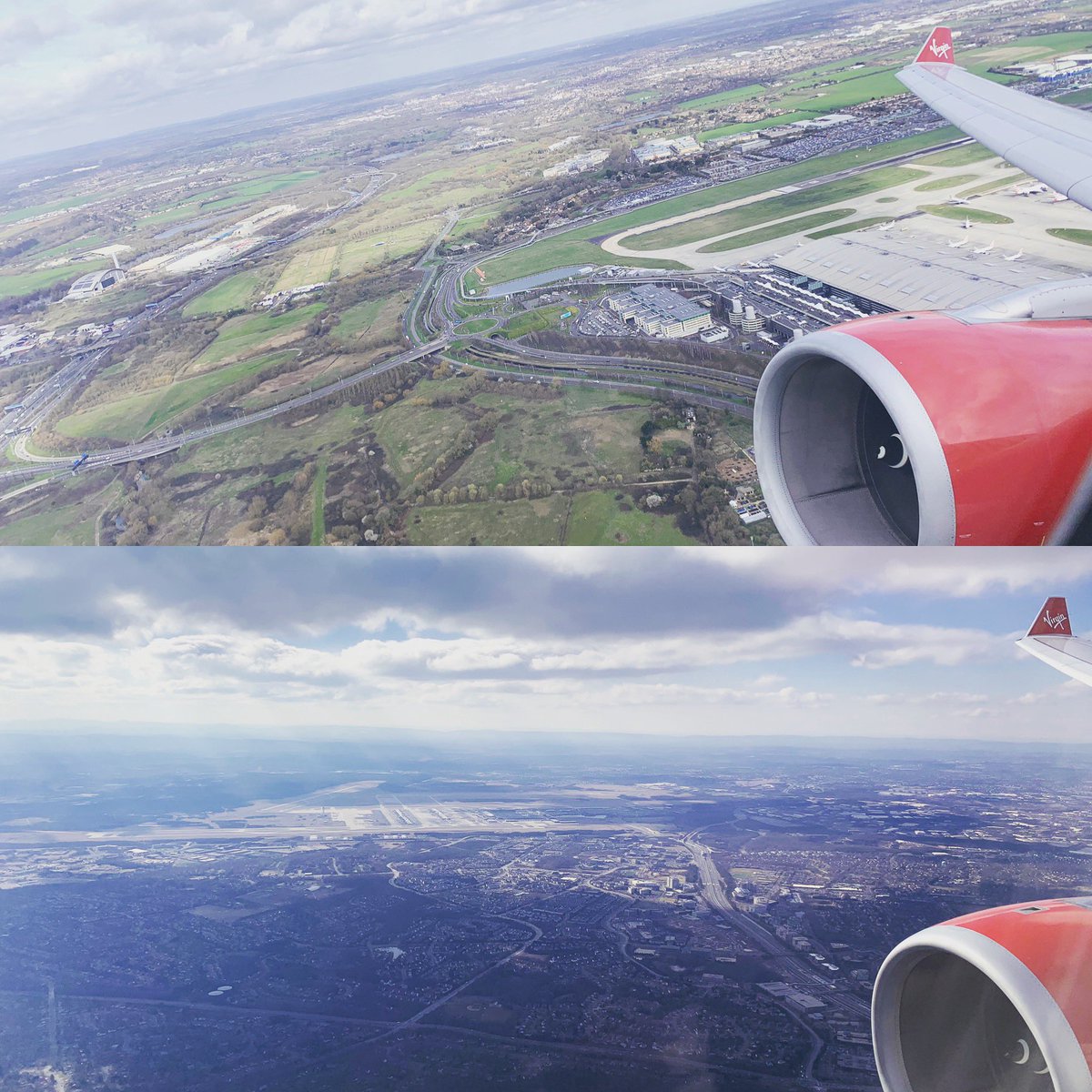 ElderGrizzly's tweet photo. Bye bye Heathrow, Hello Dulles a LONG 8h32m later... 😴✈️ #virginatlantic #upperclass #washingtondc #heathrow #wingwatch #enginewatch #A330 @VirginAtlantic https://t.co/Wn5o5YSBi0