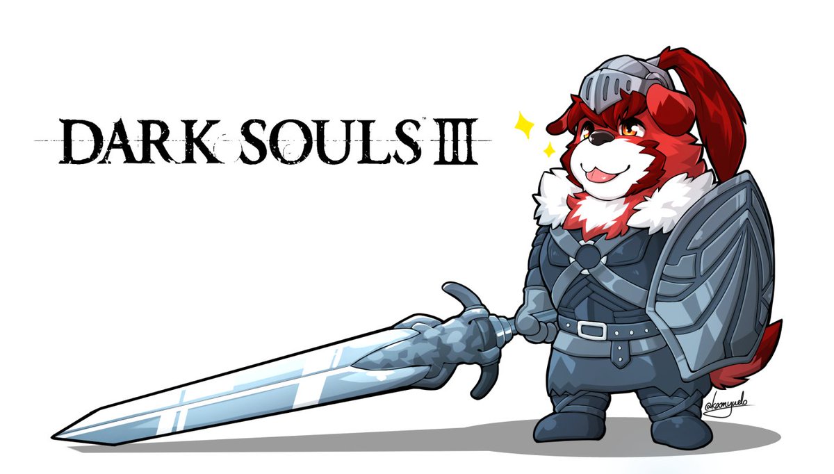 Kamyuelo's tweet photo. Me, playing Darksouls3 uwu https://t.co/4NjEo9JEc7