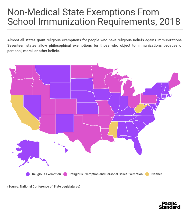 PacificStand's tweet photo. West Virginia is the only state that has never had non-medical exemptions for immunization, and, as a result, it has not experienced a measles outbreak in 25 years. https://t.co/1aLcIzmnVS https://t.co/qBWWzpRlgO