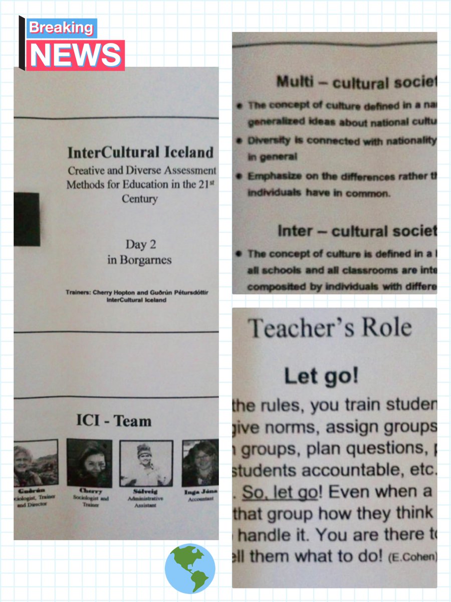 RDV_Erasmus's tweet photo. #iesmassanassa sharing, thinking and working in a Course about #creative and diverse #assessment for #learning in #iceland with #intercultural #ErasmusPlus #europeanteam #ka1project @sepiegob @GVAeducacio @CEFIREambitPLG @a_furio @anaminguet @SpalomaresI https://t.co/TKNSo9iYx5