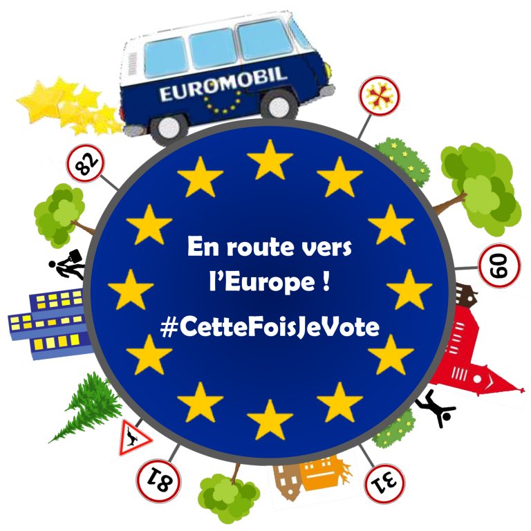 EuropeToulouse's tweet photo. Demain, l’#EuroMobil sera à #Gaillac pour parler #UE, réalisations financées en #Occitanie et #ÉlectionsEuropéennes. RV 10h à la #Mairie #UEenRegion #CetteFoisJeVote #Tarn https://t.co/dGSQeDUSNX