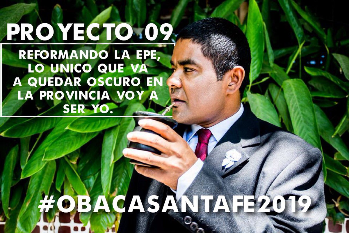 OmarObaca2019's tweet photo. Tenemos una de las tarifas más caras del país, con los empleados más caros de sudamerica, te propongo pagar la boleta en negro.
👦🏿🖖🏿
#Obaca #Epe #Gobernador2019 https://t.co/zMRFZATjhS