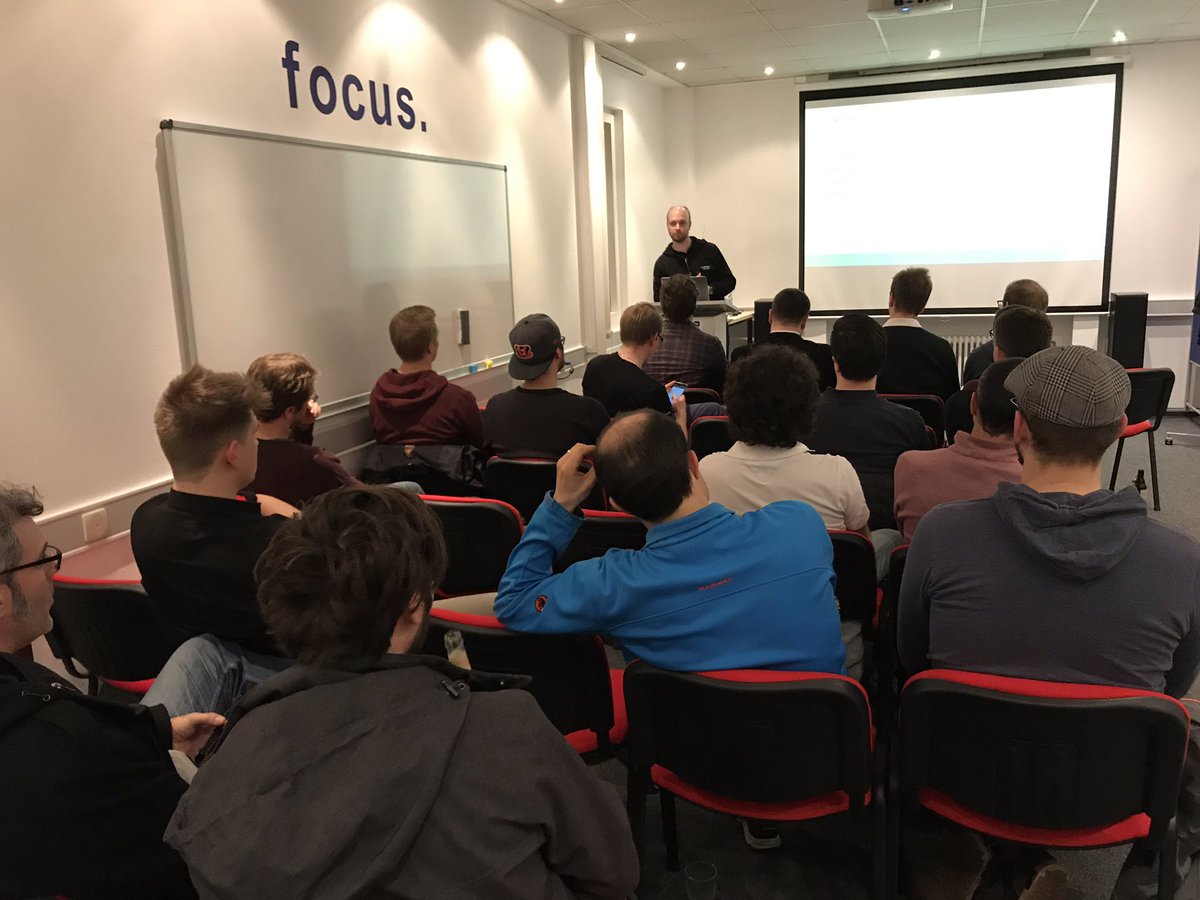 frankmunz's tweet photo. The first ever @awscloud @meetup in #Tübingen with a great intro to IaC and CloudFormation by @hoegertn. https://t.co/vzpesCHUic
