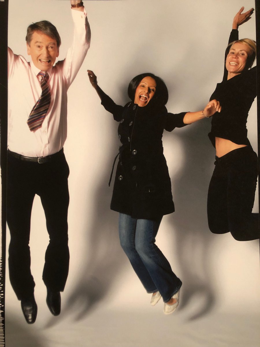 Just came across this “jumping for joy” pic when me, ⁦<a href="/ranvir01/">ranvir singh</a>⁩ and our lovely Dianne were presenting ⁦<a href="/BBCNWT/">BBC North West</a>⁩ in happier days. Brought a tear to my eye. How we all desperately miss Dianne 😢
