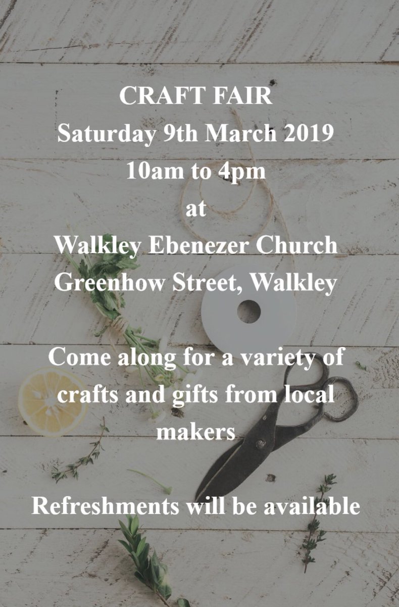 513EntLTD's tweet photo. Don’t forget our first stall of 2019 is this Saturday @WalkleyEbenezer 💃🏽
Don’t miss us - we’ll be bringing all of our new stock including sprays and diffusers 😍
Any requests for pick up on the day are accepted!
See you there!
#candles #craft #stall #walkey #sheffieldissuper https://t.co/vlraqHuzdA