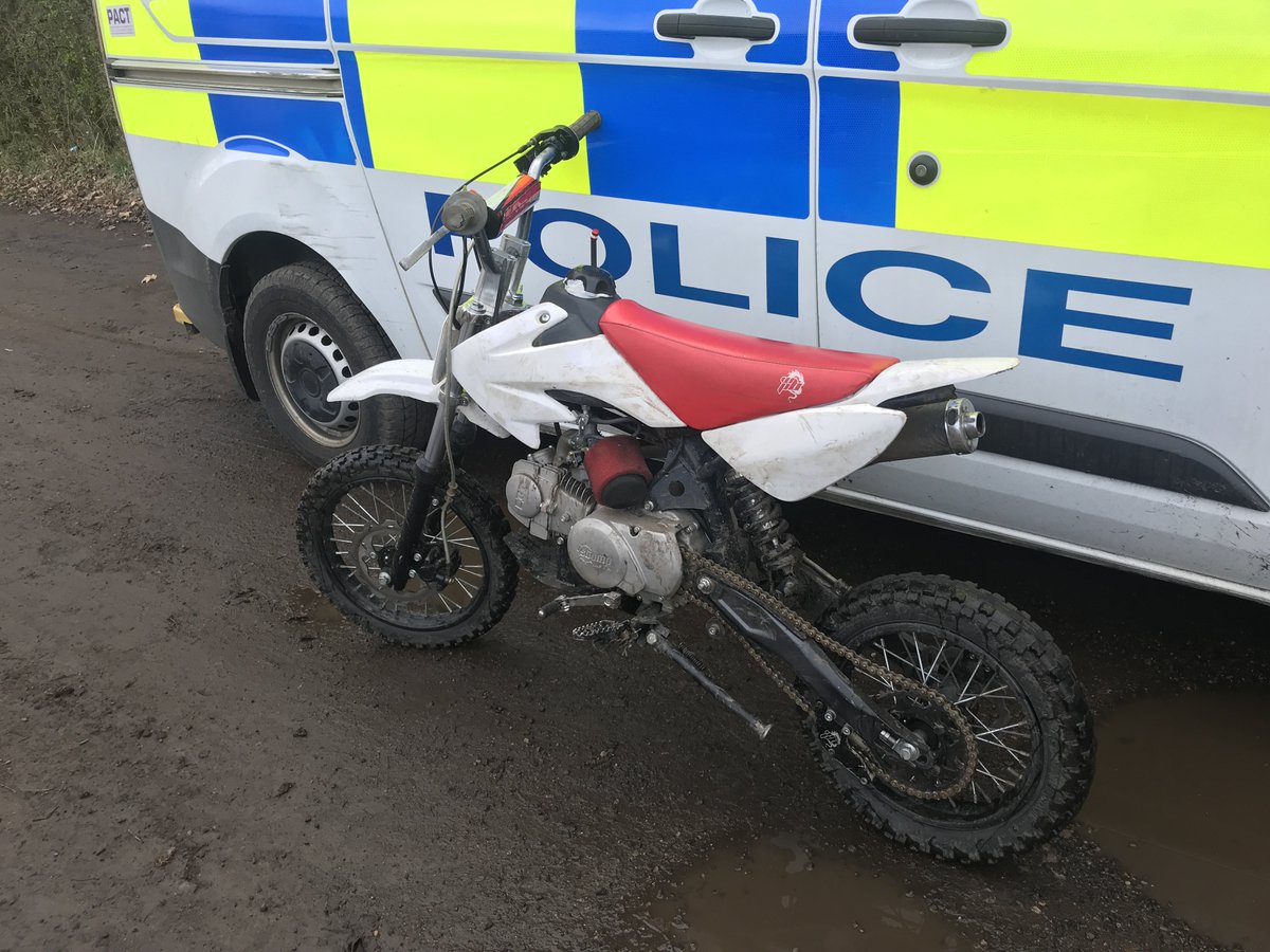 BishopNPT's tweet photo. PCSO’s have been actively targeting area of Bishop Auckland that have issues with off road bikes. As a result Officers have seized an off-road bike in the Eldon area #operationendurance https://t.co/avEUWQuxiJ