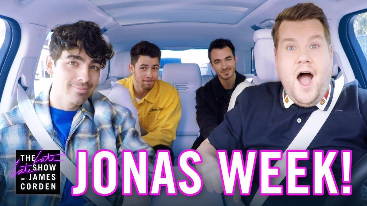 JONASBR0's tweet photo. ARE. YOU. READY. FOR. A. WEEK. FULL. OF. #JONASBROTHERS?? Cause I am NOT 😭🙌 It’s officially the #JonasWeek on @latelateshow! So excited! 🎉
#LateLateJonas🍭 @jonasbrothers https://t.co/DGgWjiwZNe