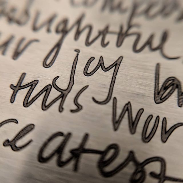 JGGMetalShop's tweet photo. Our new laser engraving process allows for exact replication of your handwriting!  This is a customer's handwriting that we have recreated on a steel wallet card for her husband to create a truly personalized gift.  Get…

📸 https://t.co/CakwaKb7k4 via https://t.co/vkZlGdTSVD https://t.co/e01ZD8sjfb