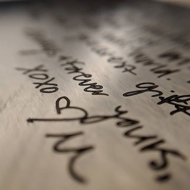 JGGMetalShop's tweet photo. Our new laser engraving process allows for exact replication of your handwriting!  This is a customer's handwriting that we have recreated on a steel wallet card for her husband to create a truly personalized gift.  Get…

📸 https://t.co/CakwaKb7k4 via https://t.co/vkZlGdTSVD https://t.co/e01ZD8sjfb