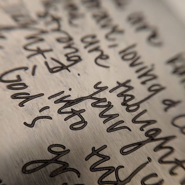 JGGMetalShop's tweet photo. Our new laser engraving process allows for exact replication of your handwriting!  This is a customer's handwriting that we have recreated on a steel wallet card for her husband to create a truly personalized gift.  Get…

📸 https://t.co/CakwaKb7k4 via https://t.co/vkZlGdTSVD https://t.co/e01ZD8sjfb