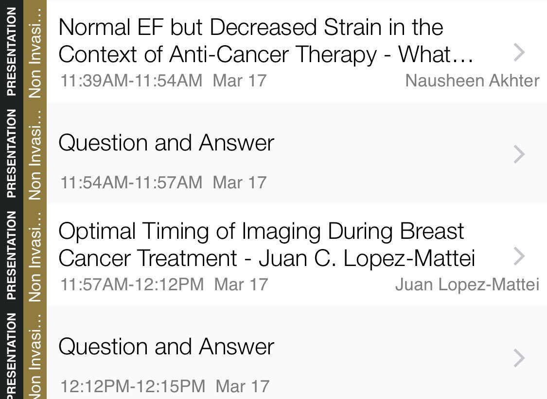 Juan Lopez-Mattei, MD (@onco_cardiology) on Twitter photo Looking forward to participate in this #CardioOnc #cvImaging session in #ACC19 moderated by <a href="/mariellesc1/">Marielle Scherrer-Crosbie</a> & #SusmitaParashar, with <a href="/AnaBaracCardio/">Ana Barac, MD, PhD, FACC, FAHA</a>, <a href="/dineshpmcc1/">dineshpmcc</a>, <a href="/juancplana/">Juan Carlos Plana</a>, #NausheenAkter & myself with the last talk👨🏻💻. <a href="/ACCinTouch/">American College of Cardiology</a> <a href="/purviparwani/">Dr. Purvi Parwani</a> <a href="/DrMarthaGulati/">Dr. Martha Gulati ♥️🫀❤️🩹🇨🇦</a> <a href="/HeartOTXHeartMD/">John P Erwin III MD MBA MACC (#BigPoppy )</a> Looking forward to participate in this #CardioOnc #cvImaging session in #ACC19 moderated by <a href="/mariellesc1/">Marielle Scherrer-Crosbie</a> & #SusmitaParashar, with <a href="/AnaBaracCardio/">Ana Barac, MD, PhD, FACC, FAHA</a>, <a href="/dineshpmcc1/">dineshpmcc</a>, <a href="/juancplana/">Juan Carlos Plana</a>, #NausheenAkter & myself with the last talk👨🏻💻. <a href="/ACCinTouch/">American College of Cardiology</a> <a href="/purviparwani/">Dr. Purvi Parwani</a> <a href="/DrMarthaGulati/">Dr. Martha Gulati ♥️🫀❤️🩹🇨🇦</a> <a href="/HeartOTXHeartMD/">John P Erwin III MD MBA MACC (#BigPoppy )</a>
