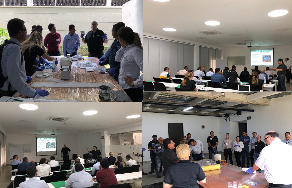 Nurexlubricants's tweet photo. La semana pasada recibimos formación en #Proquimsa de los productos #ErgonArmor. Productos diseñados para trabajar bajo condiciones extremas. Somos distribuidor exclusivo para # Colombia . Ofrecemos productos para #reparación y #protección de #metal y #concreto https://t.co/HfMyC0ItLd
