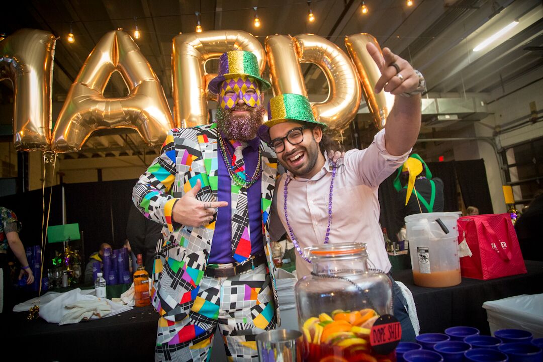 Happy #LundiGras y’all! We are ONLY ONE day away from #mardigrasextravaganza 💚💜💛 Get your Gras on and join the party! Don’t worry - there are still some last minute tix available! #MGE2019