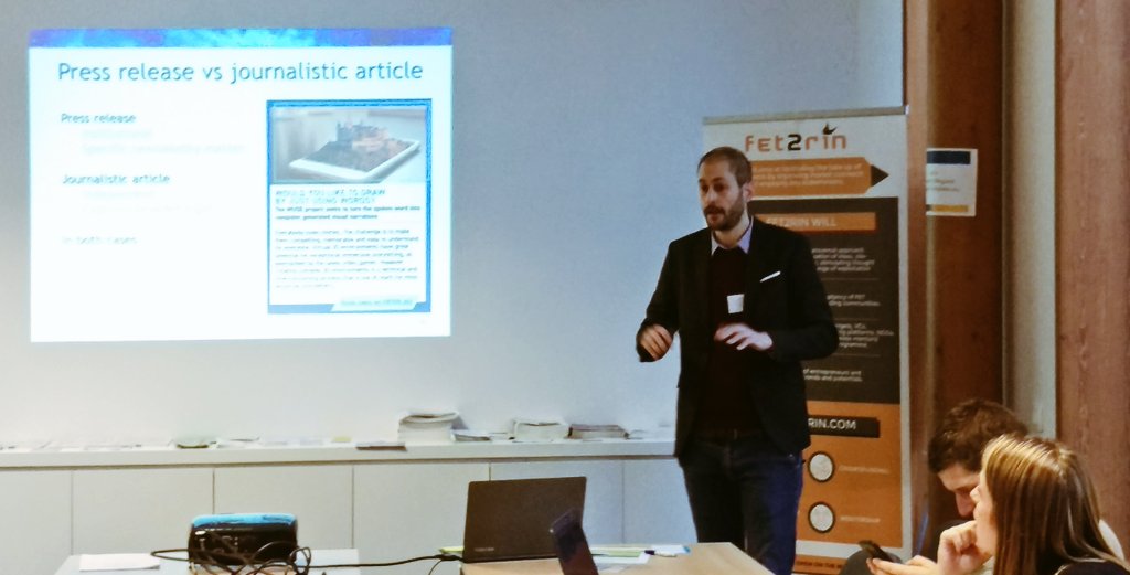 Fet2Rin's tweet photo. 5 new & motivated #FETprojects started into the last #FET2RIN training round on the 13/14 December 2019. The 1st workshop took place @EUBIC premises in #Brussels.
The new projects are @ves4us @evo_nano #evFOUNDRY #EDIT & #D_NOISE
https://t.co/9MSLnexbQl https://t.co/u5JcLWSeKJ