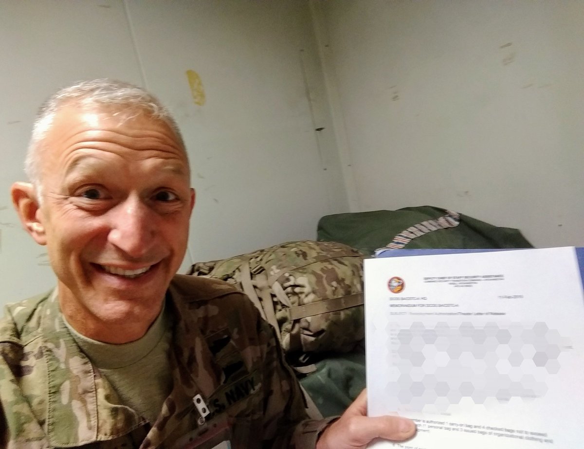 RogerForDuluth's tweet photo. This is my Letter of Release. It means that in roughly 30 days I will start my long journey home. #AFGStaycation #NArmy #Deployment https://t.co/iW79NUUJtK