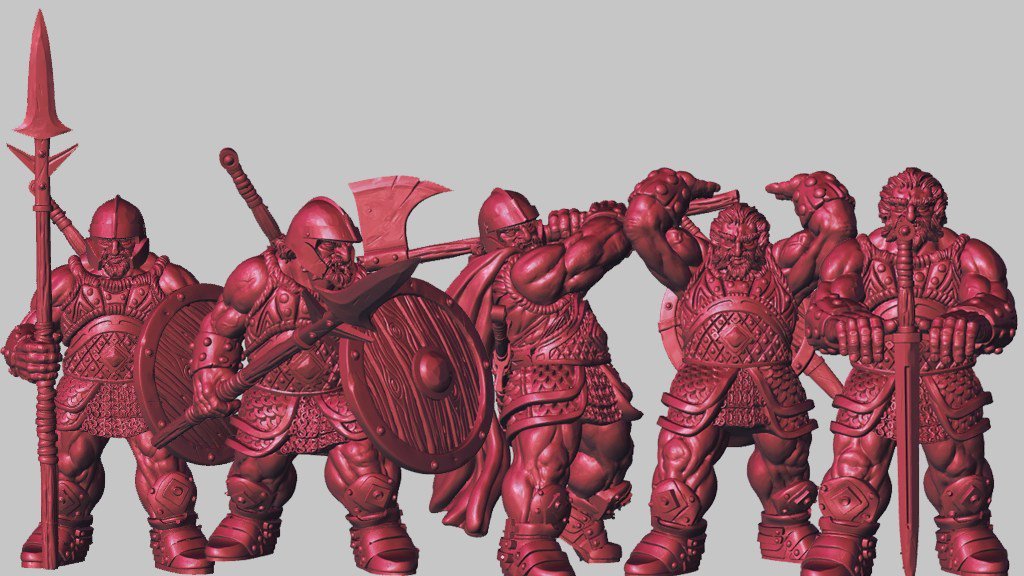 ConquerorModels's tweet photo. Fire Giants – All Five Poses (3D STL Models) https://t.co/m9xGqZz7MF https://t.co/A7Ecloo3At