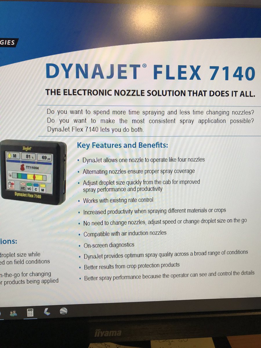 NivetDenis's tweet photo. Bjr. Des utilisateurs de pulvés équipés avec la technologie PWM et en particulier le système #dynajet de #teejet pour me faire un retour d’expérience (fiabilité?) avant que je valide l’option sur le bon de commande du pulvé? Merci d’avance! https://t.co/eyHTVmsr5c