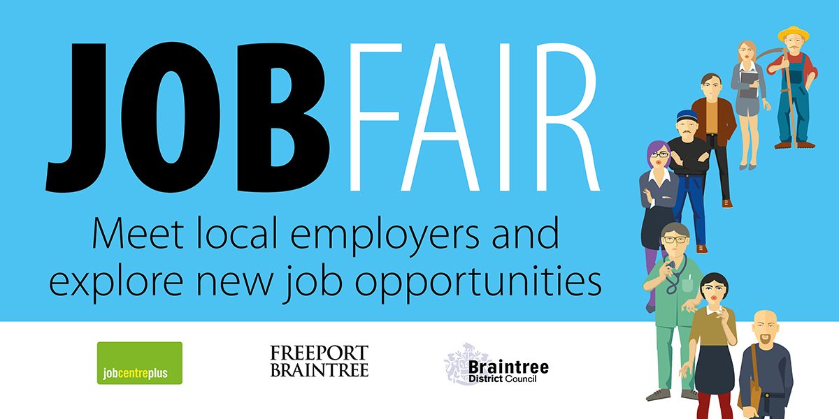 BraintreeDC's tweet photo. Don’t miss out on our #Braintree Job Fair THIS SATURDAY to hear about the latest job &amp; training opportunities in the local area.

📍Causeway House

⏰ 10am-2pm (drop in at anytime!) 

It’s FREE to attend &amp; FREE parking at venue 🙌 Full details 👉 https://t.co/xteItyurjH https://t.co/jnHC9RK6Fw