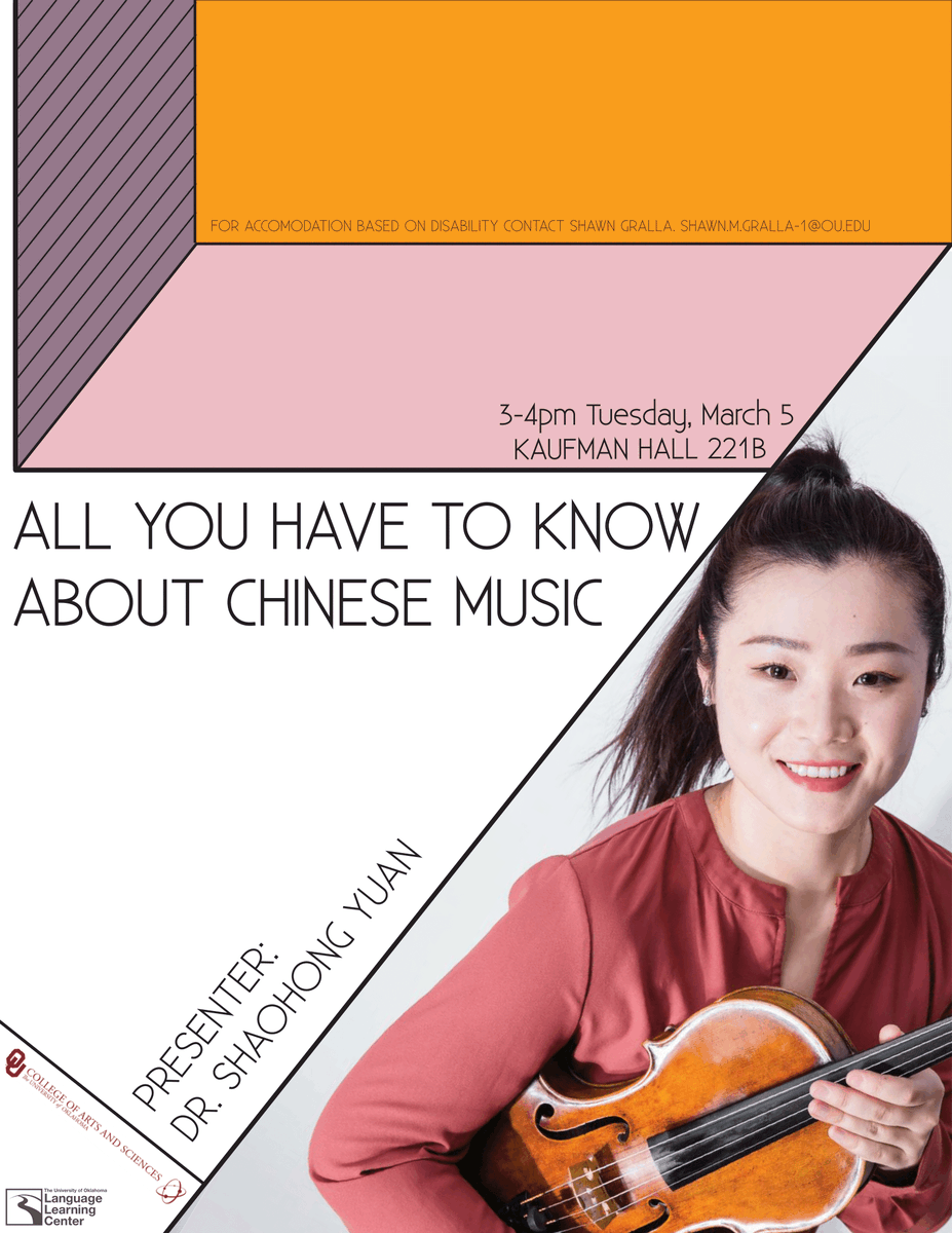 OU_MLLL's tweet image. More A&amp;amp;S Week events coming up tomorrow and Wednesday!