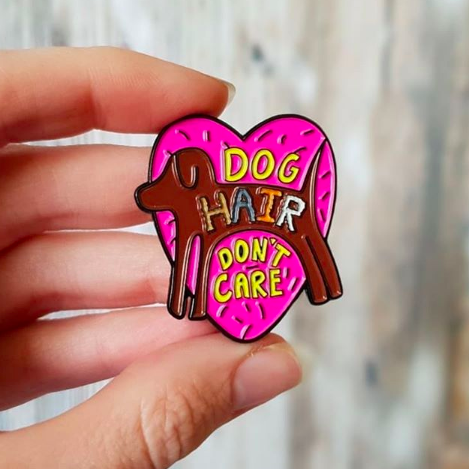 One for all the proud dog parents out there! 🐶 
We helped <a href="/GiddingsGifts/">Giddings Gifts</a>  to make this giant custom enamel pin.