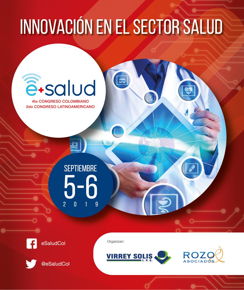 eSaludCol's tweet photo. Este años venimos con grandes cosas para eSalud 2019 👏🏼visita nuestra pagina y conoce mucho más #ESALUDLATAM #VoyAEsalud2019 #SaludConectada #eSaludPI https://t.co/pQnblTQRwE https://t.co/ThRyz4zgLa