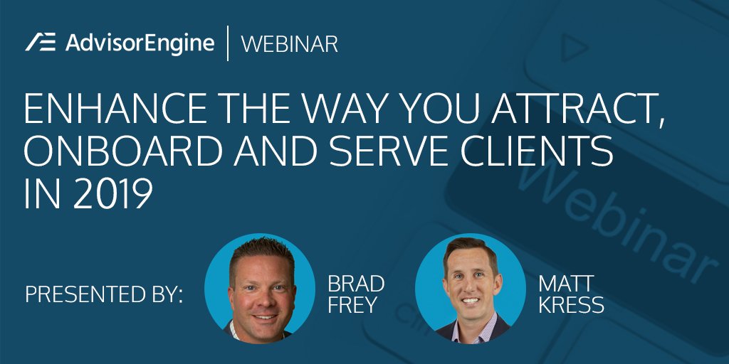 AdvisorEngine's tweet image. Join us for a webinar Thursday, March 14th @ 3pmET to learn how technology can enhance the entire advisor-client relationship, from the moment you earn their business through your ongoing service. hubs.ly/H0gSnNx0