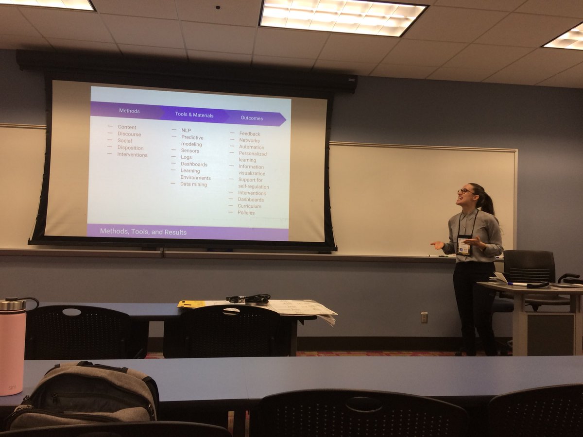 CLarmuseau's tweet photo. Nice overview of what #learninganalytics covers. Interesting workshop arranged by @daniellehagood at #LAK19 https://t.co/vCi5TpH72A