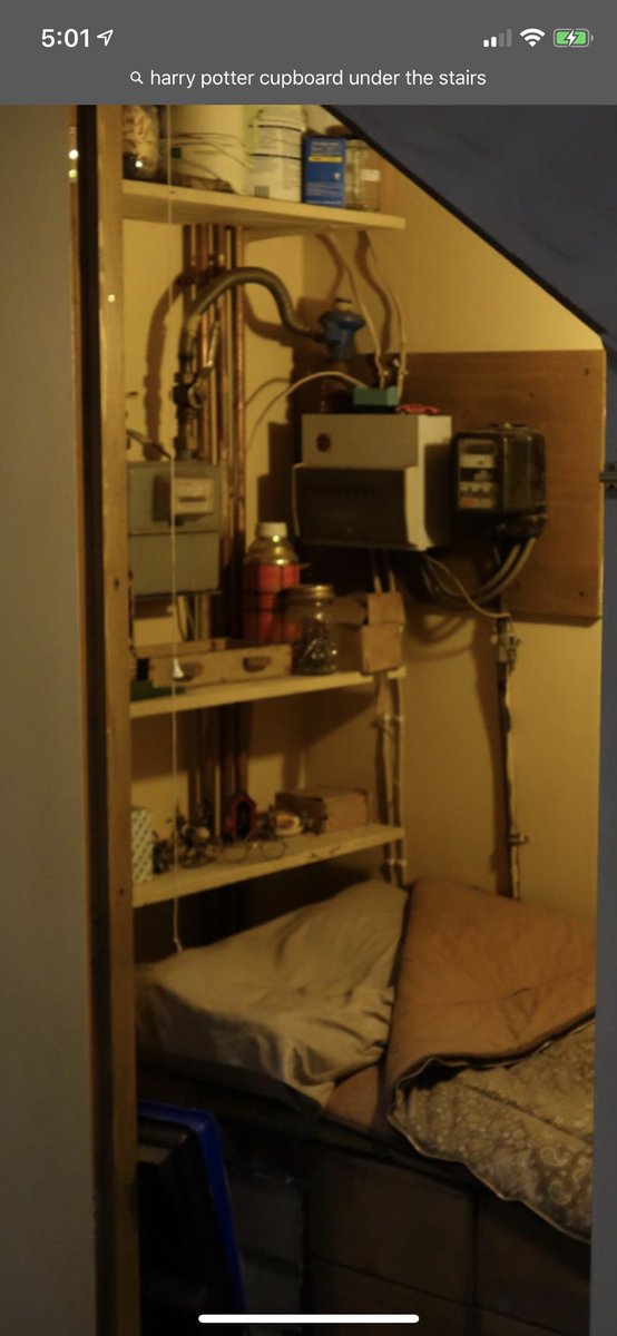 StephCarter22's tweet photo. @HarryPotterFilm @MattHaylett 
I need help.....I can’t understand why there is a gas and electric meter under the stairs but there is also a gas and electric meter outside 4 Privet Drive. It’s really bothering me, please explain? https://t.co/kMrIcZz9B1