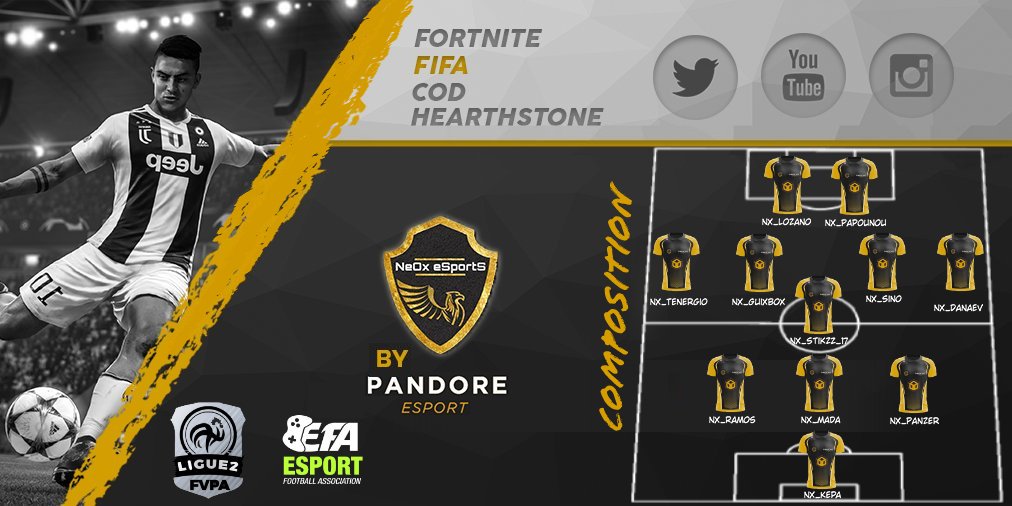 Pandore_eFoot's tweet photo. Soirée compétition : 

Journée 9 : @FVPAeSport L2 
@LBDFesport

Journée 5 : @eSportFA_FR L2
@VATOS_ESPORT

Journée 7 : CPL @FVPAeSport L2
@exten_sia

En direct sur YouTube https://t.co/eqauLQP3YN

@Pandore_esport
@TactikduClubPro 
@CDC_PRO 
@CPTV_FIFA https://t.co/v0QmMrg6Kn https://t.co/vrC6uN6JQp