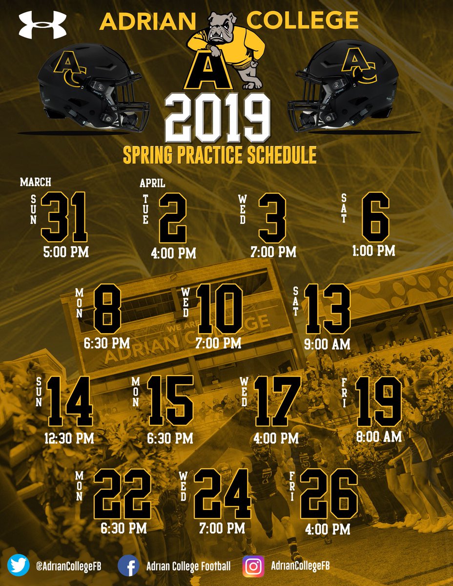 Adrian College Football tweet media