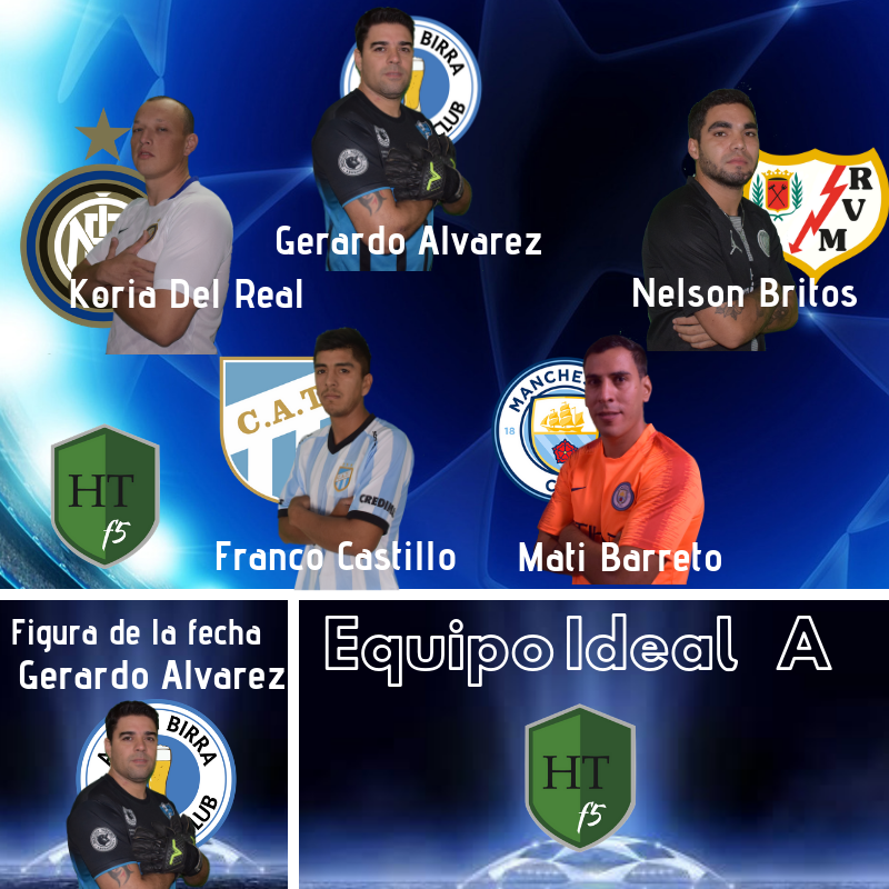 HatTrickF5's tweet photo. Gerardo voló de palo a palo y no dejo que el Buitre convierta.
Koria se banco a Marandino y clavó un golazo.
Nelson un abonado al equipo ideal.
Kikito doblete ante el puntero.
Mati Barreto el mejor ante Pipa. https://t.co/nyMCtmKADK