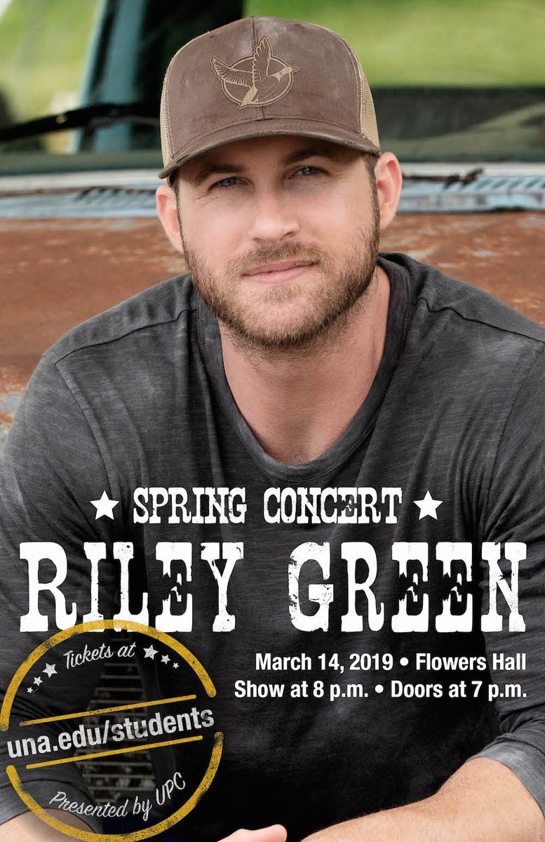 Lookin' forward to playing the University of <a href="/north_alabama/">University of North Alabama</a> Spring Concert on March 14. Thanks <a href="/unastudents/">UNA SGA</a> for having me.

Tickets: una.edu/boxoffice/