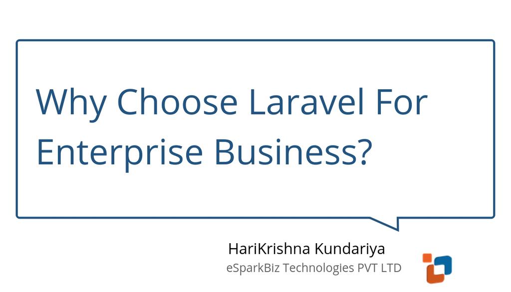 eSparkBiz's tweet image. "That’s where Laravel framework could be your perfect solution, as it comes with a feature of route cache." goo.gl/d9eprv #Enterprise #EnterpriseBusiness #LaravelAppDevelopment #Laravel