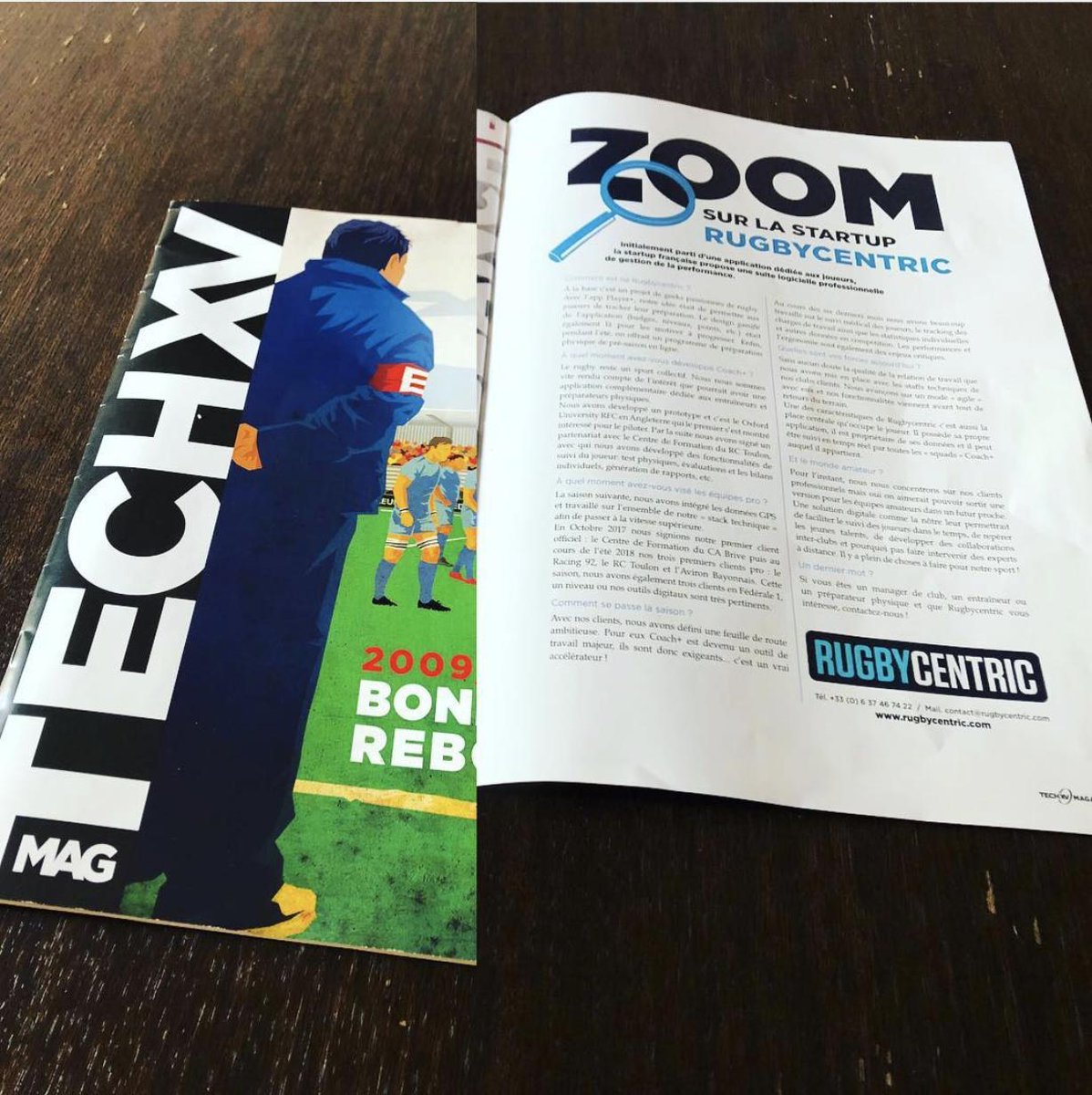 rugbycentric's tweet photo. Great to be featured on @TECHXV mag this month! #rugby #startup #rugbycentric 

https://t.co/54hqEyvasr https://t.co/0gtNRgZWmz