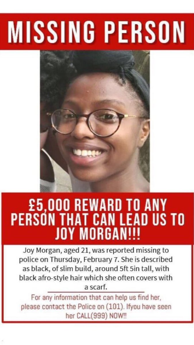 IUICLONDONUK's tweet photo. #JoyMorgan #FindSisterJoy #FindJoyMorgan https://t.co/QGPNFdlss0
