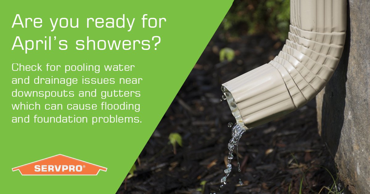 SERVPRO8138's tweet photo. A downspout is an essential part of your gutter system and many problems can occur if it's not functioning properly. If you find water in your basement or crawlspace, we are #HereToHelp. https://t.co/4SUgtt7CZI