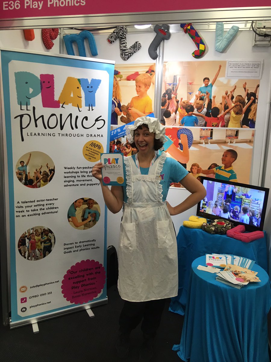 We had such a blast at #ChildcareExpo last week!Thanks so much to everyone @childcareexpo for a brilliant couple of days. Such a treat meeting and chatting to so many likeminded people. #eyfs #earlyyears #phonics #iteachphonics #nurseryideas #phonicsfun