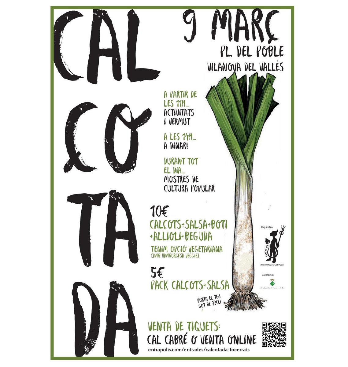 SpaiJove's tweet photo. Calçotada Popular a Vilanova del Vallès! Organitzada per Focerrats Diables

Més informació al Facebook : https://t.co/OIvVXagp7J
Contacte : focerrats@gmail.com https://t.co/ke8CcXrovt