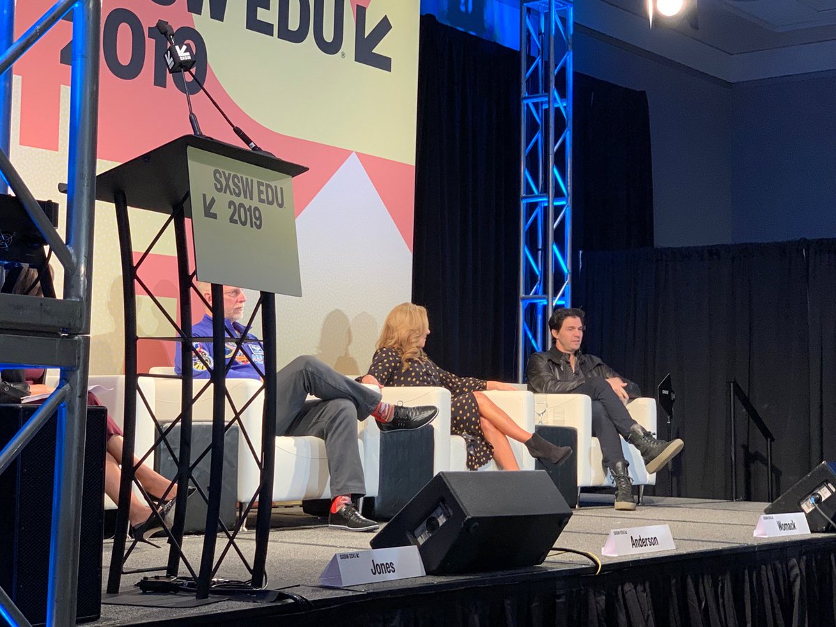 brendasbarr's tweet photo. Where else would there be an astronaut, singer (lee Ann Womack), newscasters (mrs Jones from nbc) and musician? ⁦@SXSWEDU⁩ https://t.co/RRsZwSVygw