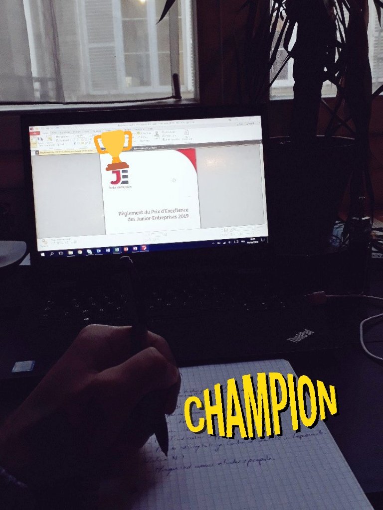 Pour la 4ème année, le COS de la <a href="/cnje/">Junior-Entreprises</a> est Jury du Prix d'Excellence. Lourde responsabilité mais quel bonheur de suivre la progression des J.E. d'année en année !

Et merci d'occuper nos soirées de mars et celles de nos premium 😊

#WeAreJE <a href="/olivierf/">Olivier Fournier</a> <a href="/tdemarquay/">Thibault Demarquay</a> et Arnaud S. 😉