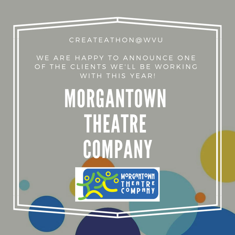 CreateAthonWVU's tweet photo. Introducing one of our CreateAthon clients this year! Thank you @MgtnTheatreCo! #creatingforacause #createathonwvu @createathon https://t.co/yCZNJdSxXu
