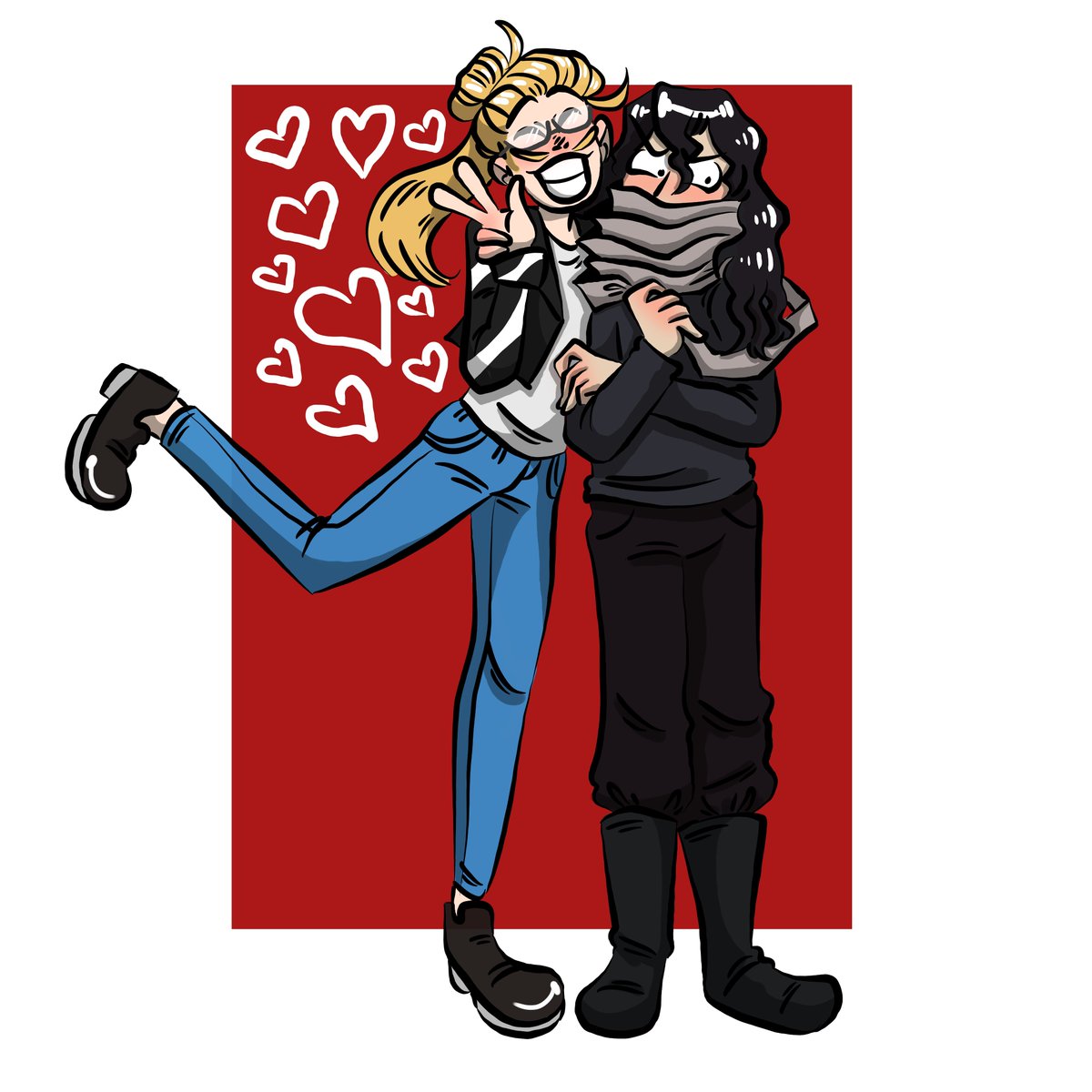 luckyest_clover's tweet photo. i like my hero academia but never drew it before

#myheroacademia #mha #presentmic #eraserhead #erasermic #eraserxpresentmic #mhapresentmic #mhaeraserhead #mhaerasermic #digitalart #myart #yamadahizashi #aizawashouta #aizawaxhizashi #bokunoheroacademia https://t.co/U7GRypIpWy