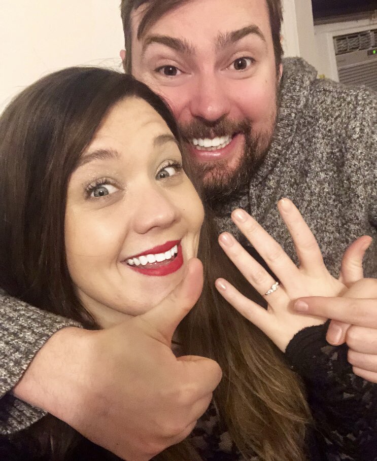 Blairella's tweet photo. Hey @KaceyMusgraves - thank you for “Golden Hour.” The album means so much to me and now it always will. We got engaged during your performance of “Golden Hour” on night 2 in Nash. Apologies to the fans around us who had to listen to me cry during the song. ❤️ #ohwhataworldtour https://t.co/9fGUdsnP1Q
