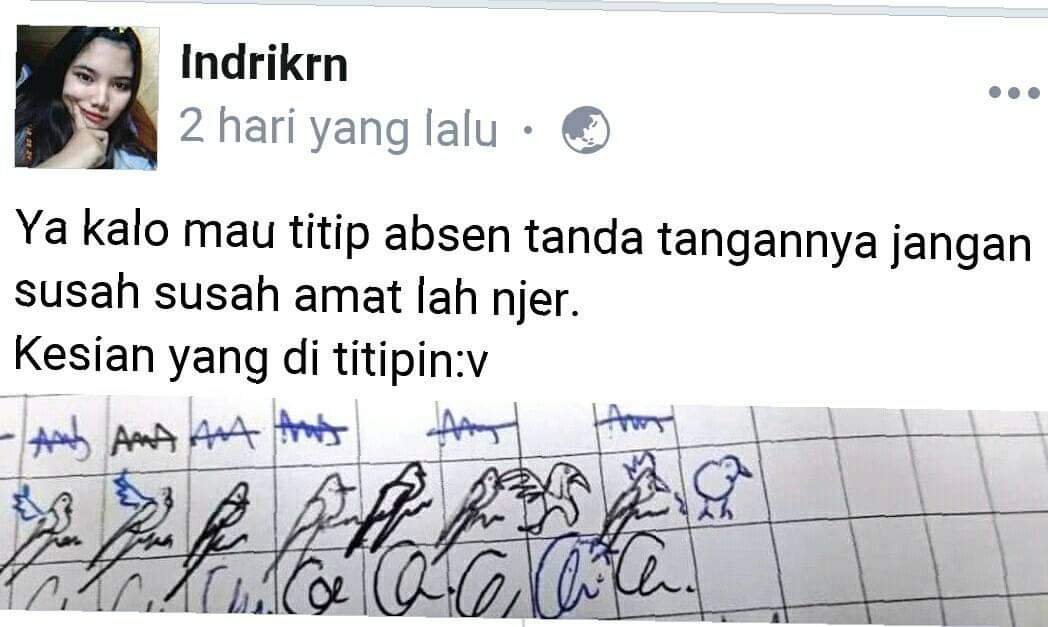 Anak2 zaman skarang gini nih..