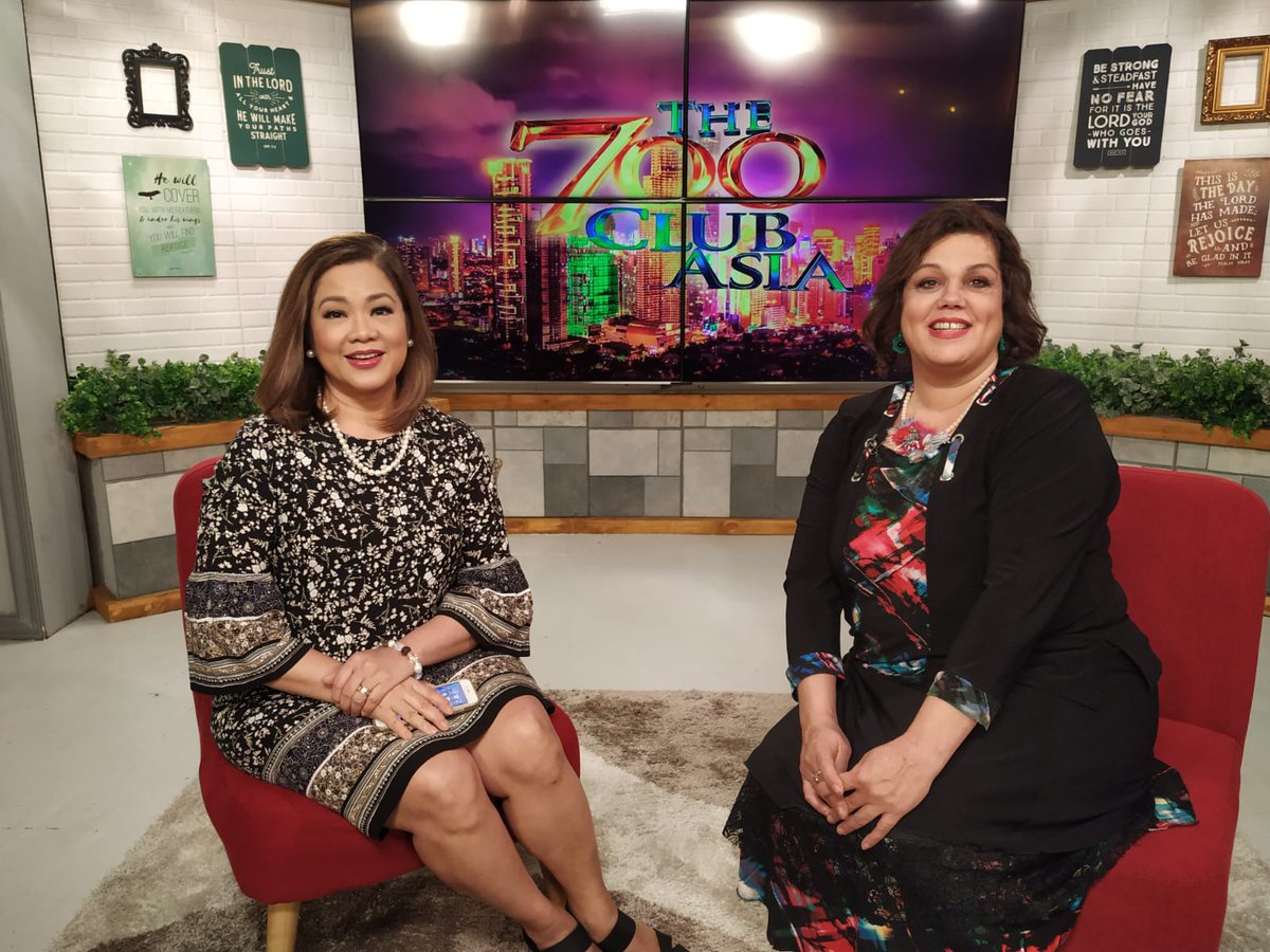 cfmdaisrael's tweet photo. 700 club TV host Kata Inocencio interviews CFMDA Director Elana Watson in the Philippines. https://t.co/COHs7vvmON