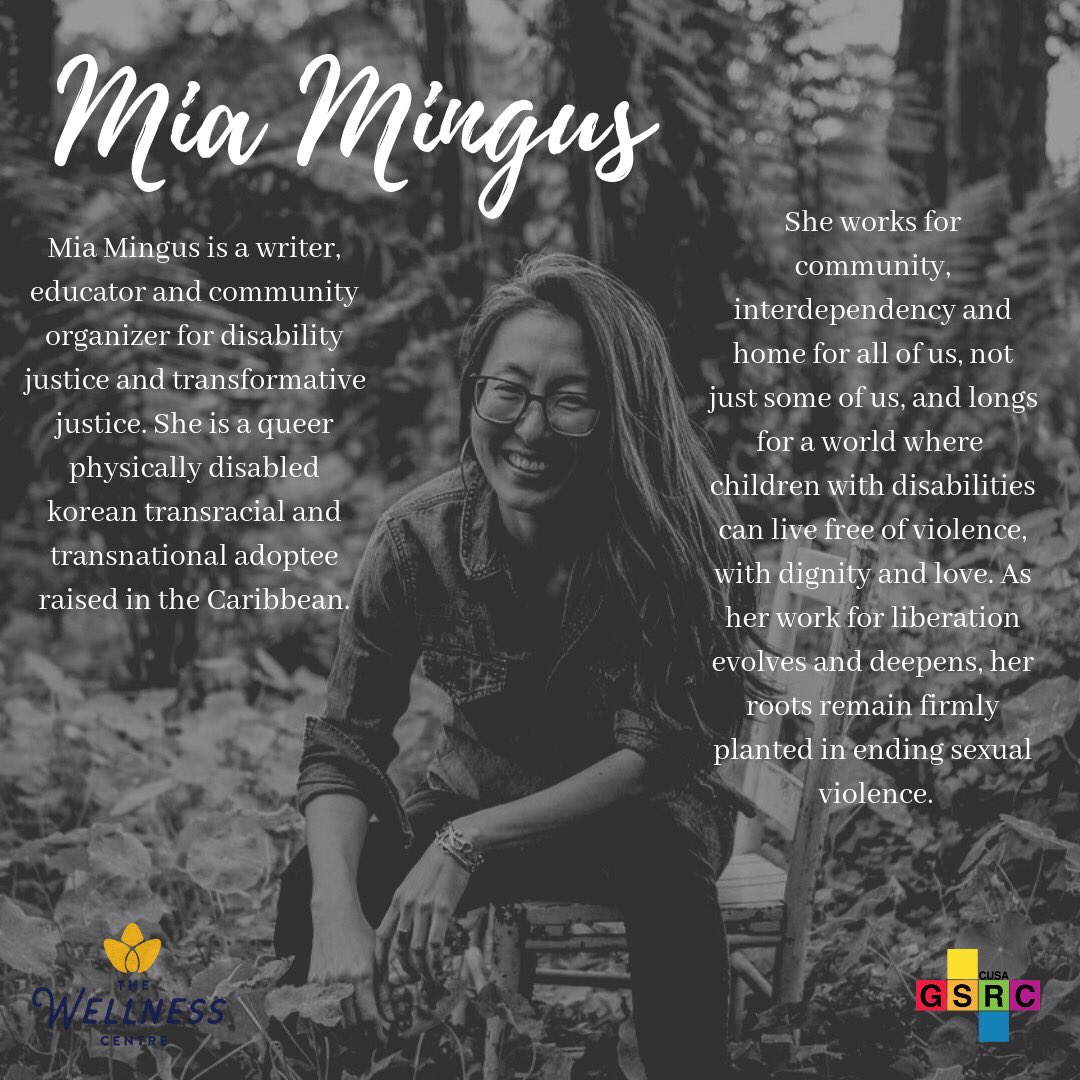 cusagsrc's tweet image. Meet our March Queer of the Month: Mia Mingus! 🏳️‍🌈
•
[image description] Mia Mingus kneeling in black and white.