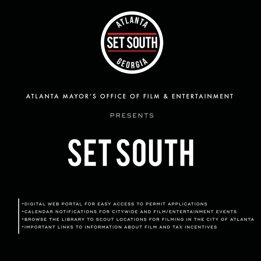 ATLFilmEnt's tweet photo. Several award-winning projects have been made in Atlanta, GA. Isn't time for you to #setsouth? Visit our brand-new website to learn about the permitting process and how you can get more involved in the Atlanta film/entertainment industry. #SetSouthAtlanta https://t.co/C7Bv996uuk https://t.co/VpizAai1Tm