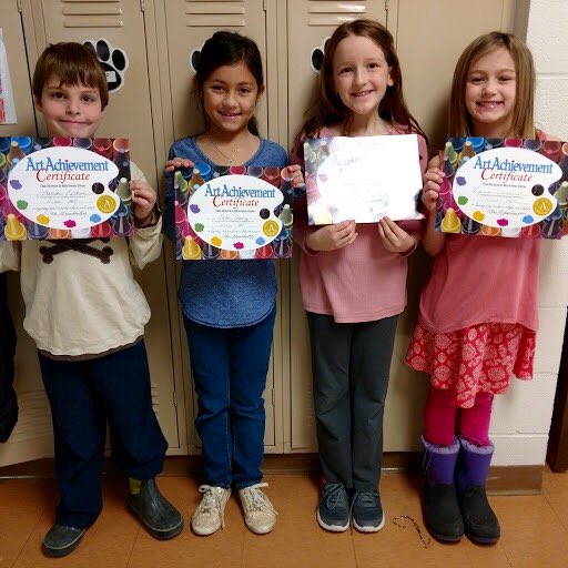 mynchenberg's tweet photo. Congrats to 2nd and 3rd graders for their achievement in visual arts!#cfevs #RealizeU https://t.co/s9deIVhDiy